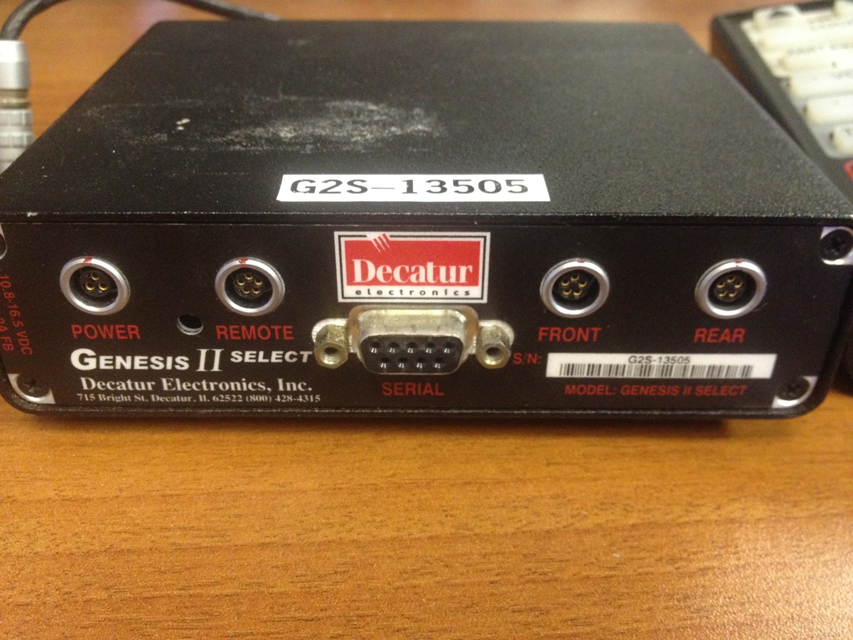 Decatur Electronics Genesis II Select Police MPH Radar Gun Complete