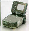 Super VHS-C VCR with LCD Monitor in attached mode.